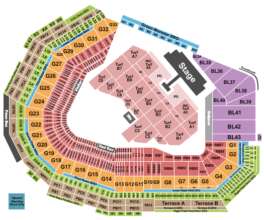 Fenway Park Fenway Park Seating Chart